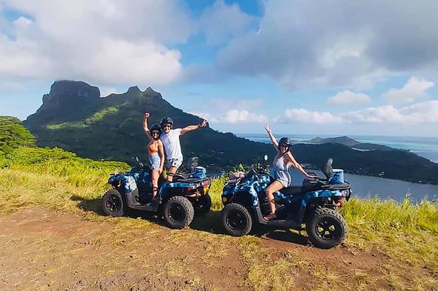 Bora Bora Adventures ATV / QUADS Tours - Weather reality: rain happens, the ride keeps going