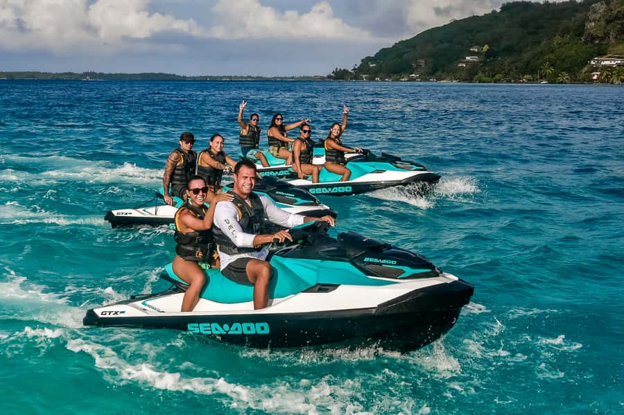 Bora Bora: Combo ATV & Jet Ski Day Trip with Polynesian BBQ - WW2 guns and 3 lookouts: why those stops matter more than they sound