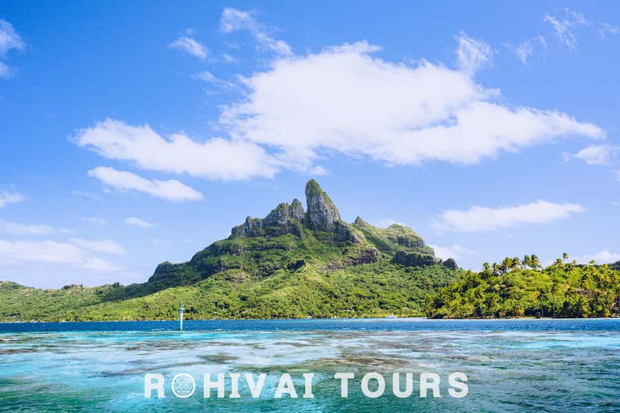 Bora Bora: Full day Lagoon Safari & Lunch on a Motu - ST - The coral garden snorkeling stop, where the lagoon turns into a reef map