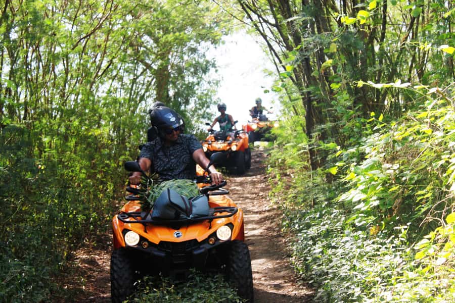 Bora Bora: Island Tour and Mountains Getaway by Quad Bike - From Vaitape to the Amanahune Plateau: the lagoon blues stop