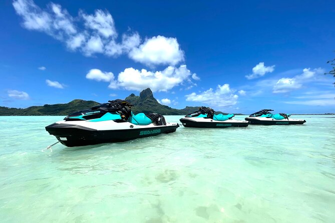 Bora Bora Island Tour By JET SKI - The route you will follow: Motus, Mount Otemanu, and the volcano center