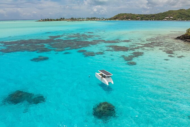 Bora Bora Private Solar Boat Experience - Stop 3: Coral Garden snorkeling with provided gear