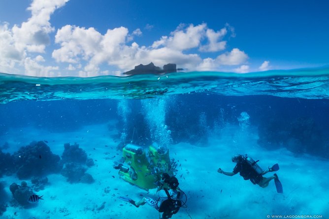 Bora Bora Underwater Scooter - Hotel Pickup, Boat Ride, and the Floating Platform Moment
