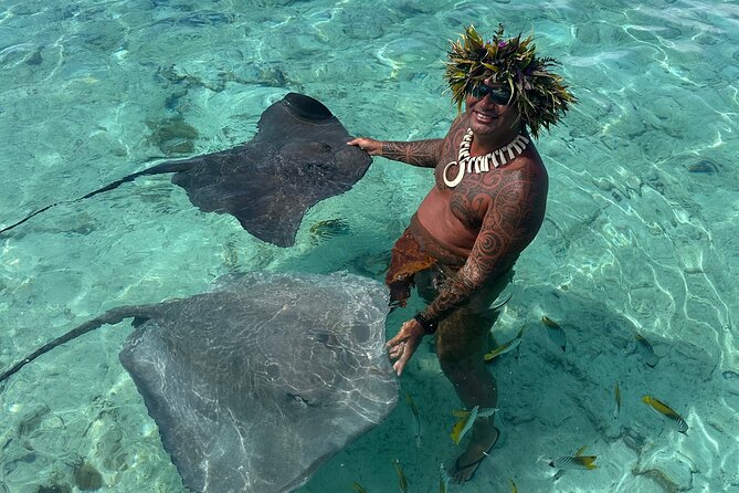 Crazy sea horse Bora Bora Comfortable boat, snorkeling and lunch - Group size and comfort: why max 12 is a big deal here