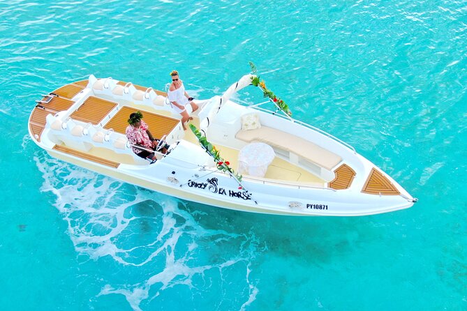 Crazyseahorseborabora Comfortable boat , sensational snorkeling . - What you are really buying on a Crazy Sea Horse Bora Bora snorkeling tour