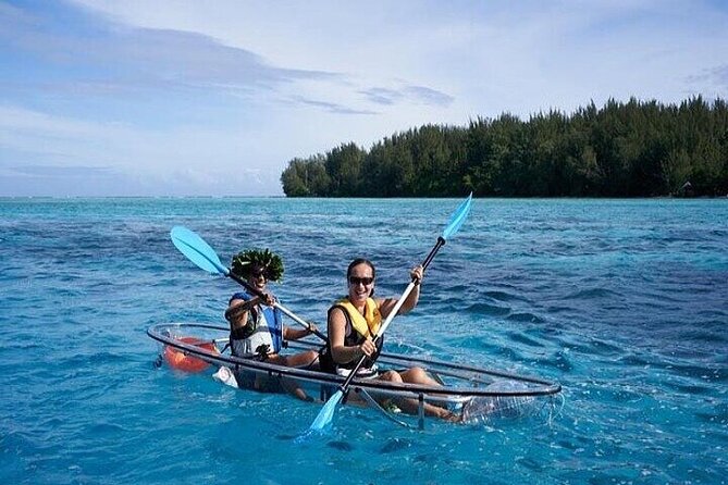 Eco guided excursion to the lagoon of Moorea in transparent kayak 1/2 day morning - Transparent Kayaks on Moorea Lagoon: The Real Point of This Trip
