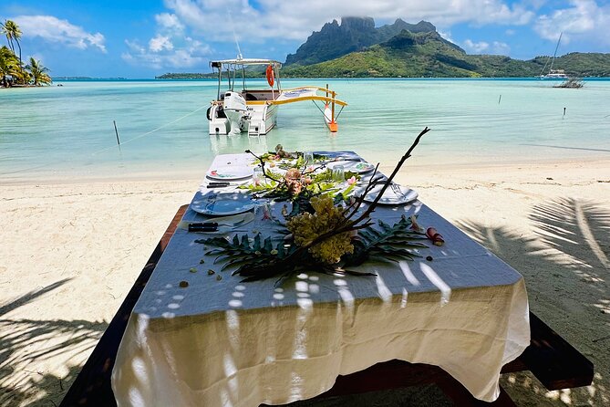 Full Day Lagoon experience with motu lunch - Motu lunch: barbecue, salads, and the signature raw fish