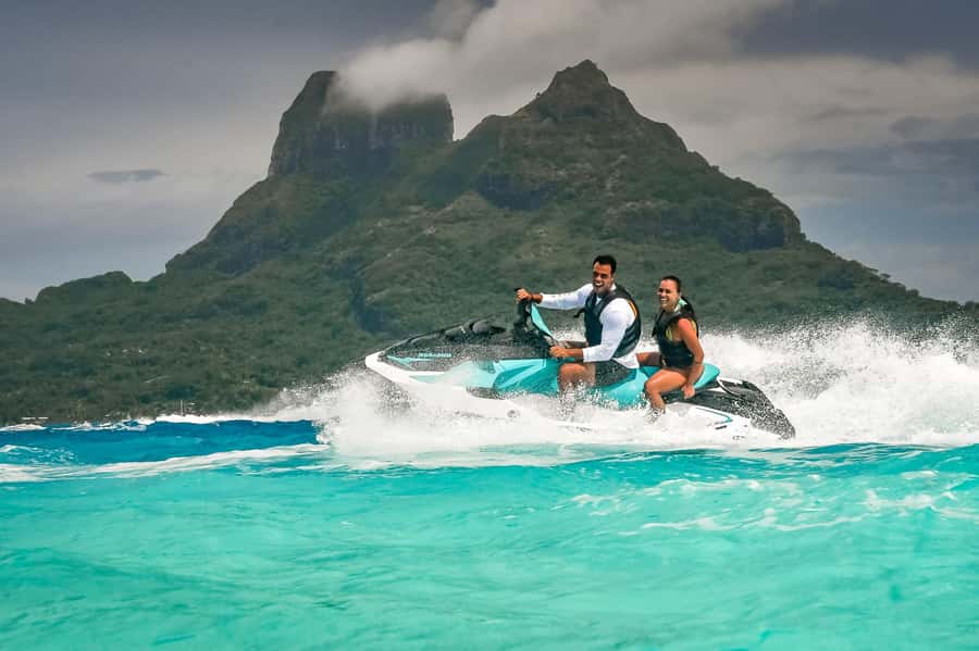 Jet Ski Around Bora Bora - Speed Through Paradise - Pickup, timing, and how the transfer works
