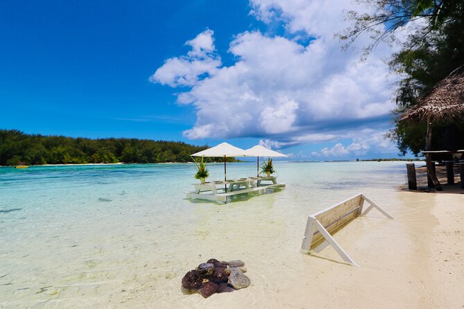 Lagoon Tour + lunch with your feet in the water on a Motu - The Cook Bay bonus: you may catch dolphins too