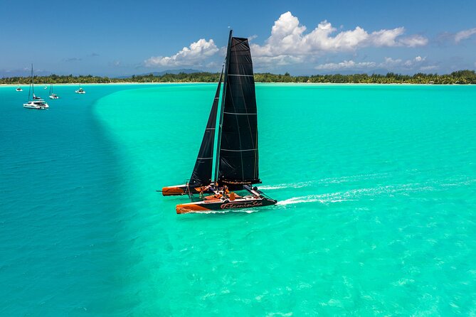 LUXURY Catamaran Bora Bora : Sailing, Snorkeling & Floating Bar - Mount Otemanu views and lagoon cruising you can enjoy even without getting wet