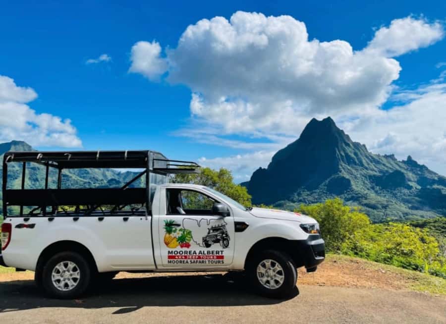 Moorea: Half-Day Open-Air 4WD Safari with Hotel Transfers - Tropical drive time, plantations, and the road to Belvedere Lookout