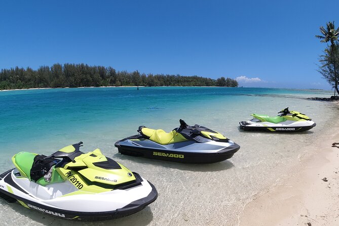 Moorea Solo or Twin 3 hours Jet Ski Tour - Stop 2, Motu Tiahura: The Stingray and Shark Swim Break