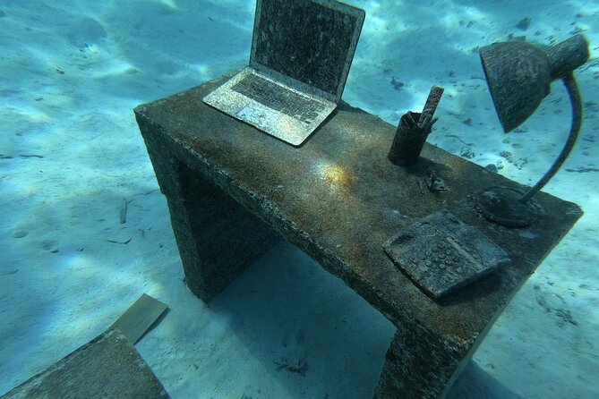 Snorkeling picnic in 4h30 with lunch in Tahiti - Snorkel Stop 1 at the Aquarium wrecks: fish clouds and wreck silhouettes
