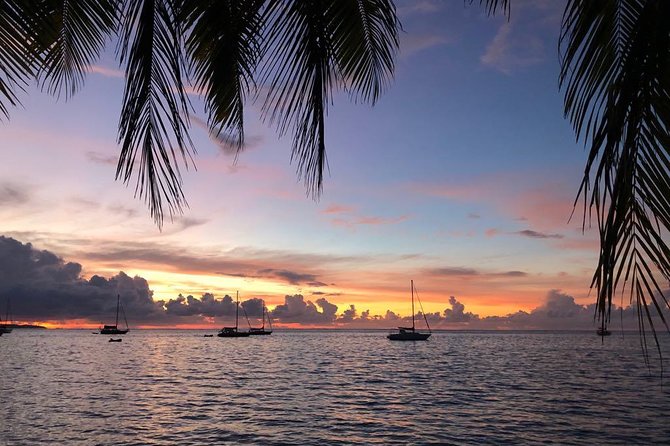 Sunset Cruise : Moorea Sailing on a Catamaran named Taboo - Sailing catamaran Taboo: comfort, sightlines, and that net-seat feeling