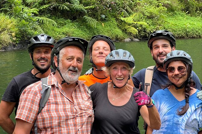 Tahiti excursion adventure circuit MTB MTB E-Bike private valley - Titaaviri Valley on two wheels: birds, rough trail, and real focus