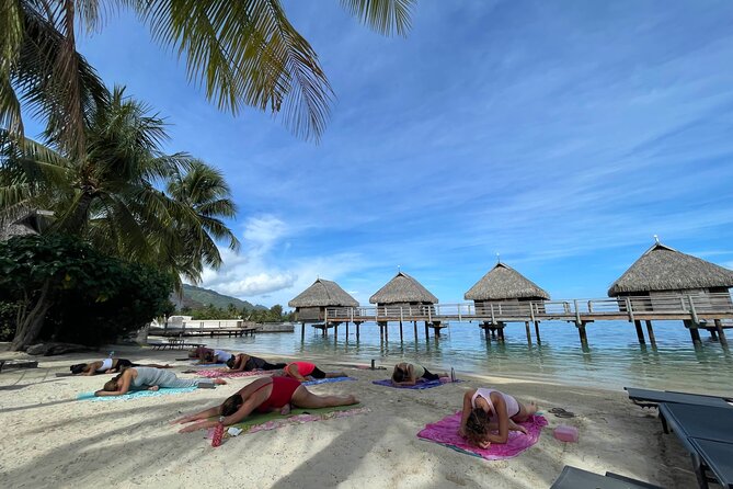 Yoga on the paradise beach of Manava Moorea - Price and Value: $30.37 for 90 Minutes Outdoors